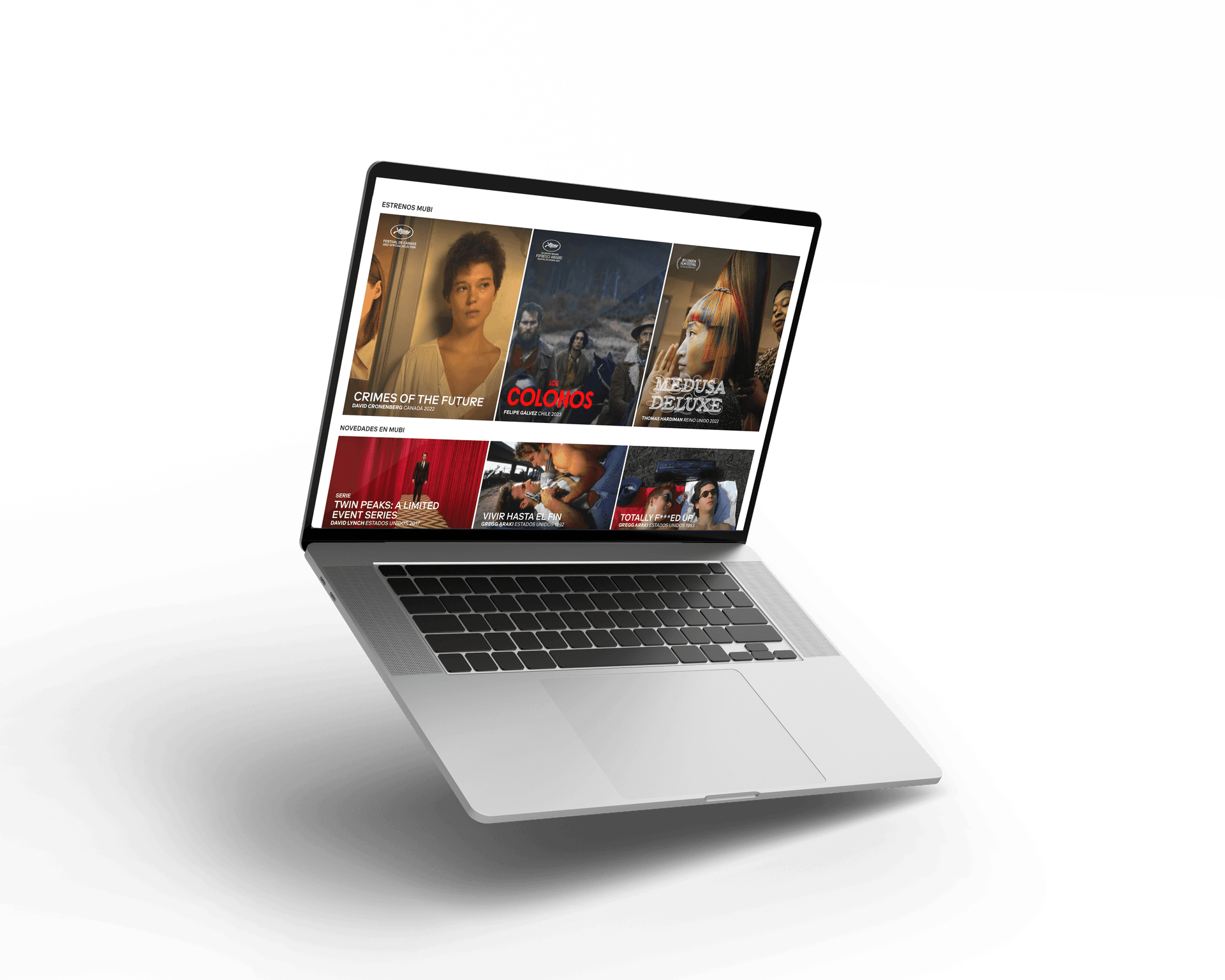 Notebook mostrando proyectos de IURCO