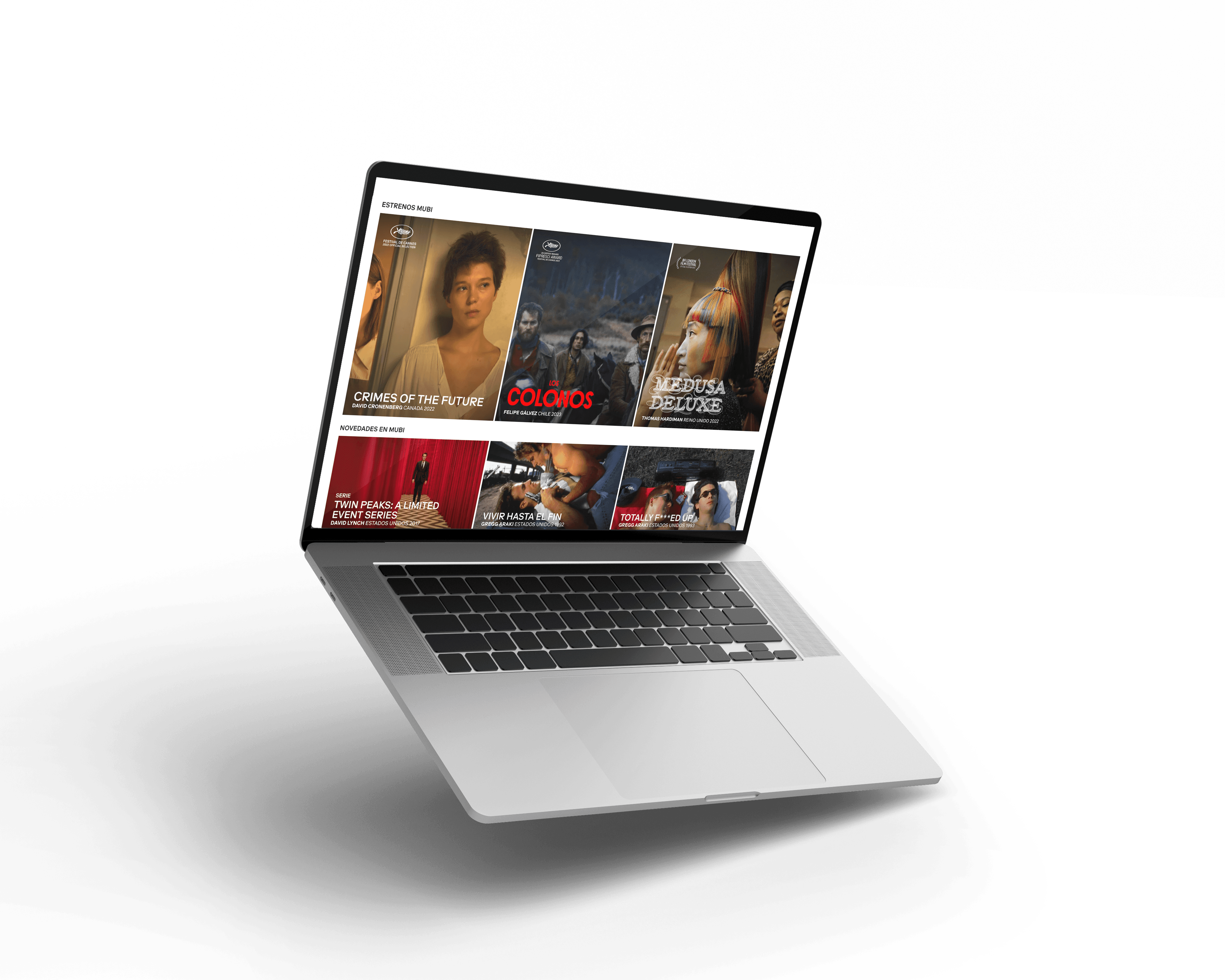 Notebook mostrando proyectos de IURCO